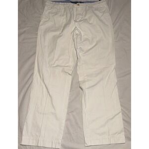Tommy Hilfiger Chino Pant White Cotton 36x30 Casual Classy Date Night Preppy